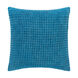 Waffle 22 X 22 inch Bright Blue Pillow Kit, Square