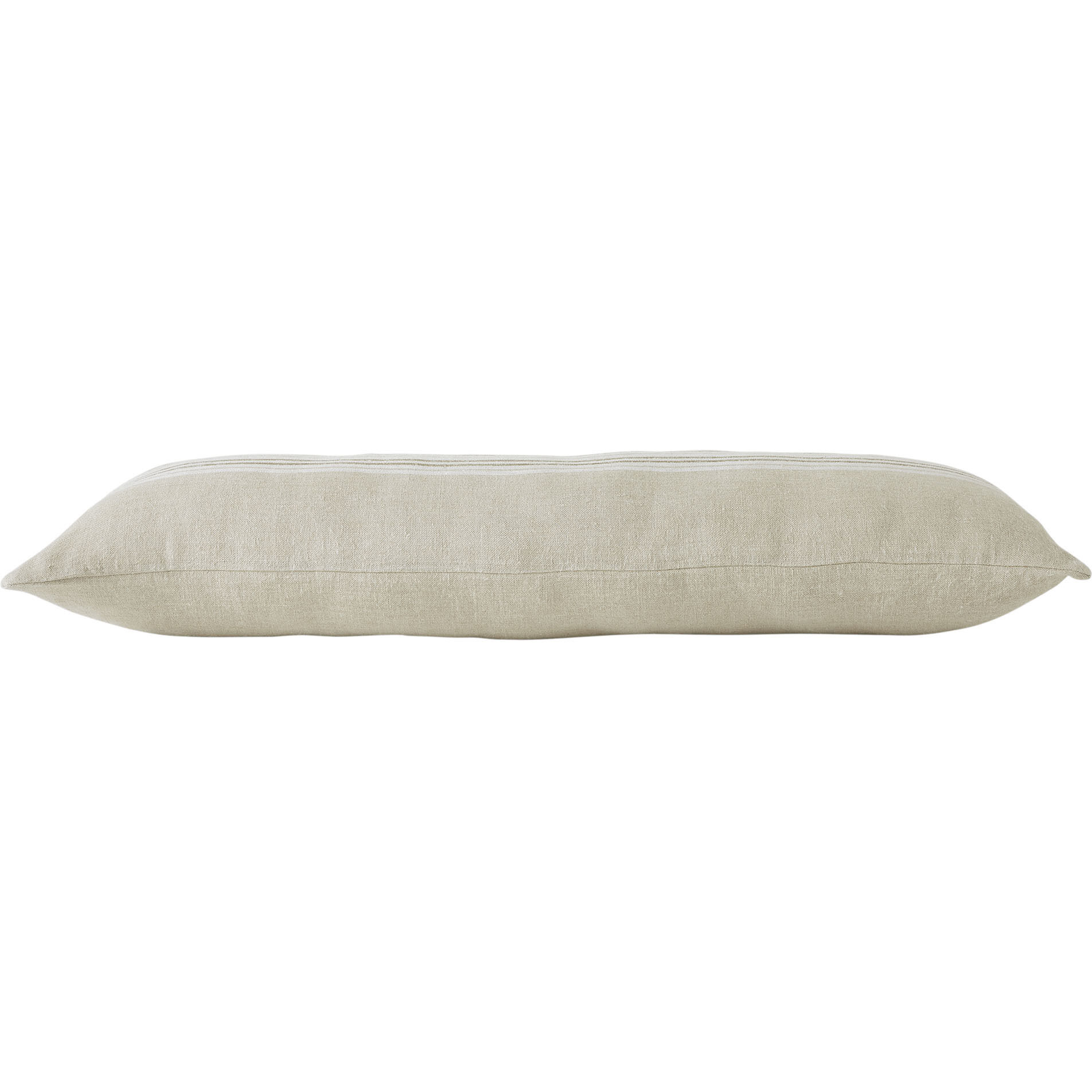 Felipe 13 inch Natural and White and Dark Brown Stripe Indoor Pillow