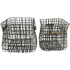 Crestview 16 X 15 inch Decorative Baskets, Set of 2