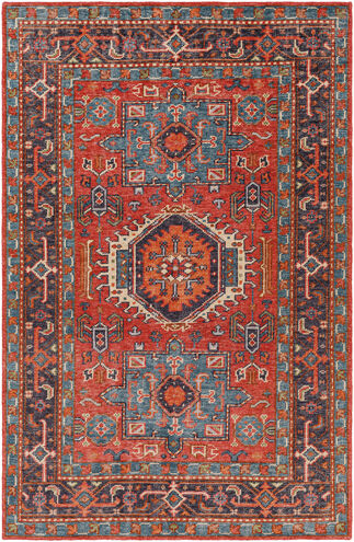Kars 108 X 72 inch Red Rug, Rectangle