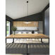 Cruz LED 24 inch Metal - Black and White Pendant Ceiling Light in Spun Aluminum Shade