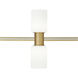 Sean Lavin Modern Aged Brass Low-Voltage Track Head Ceiling Light, Integrated LED
