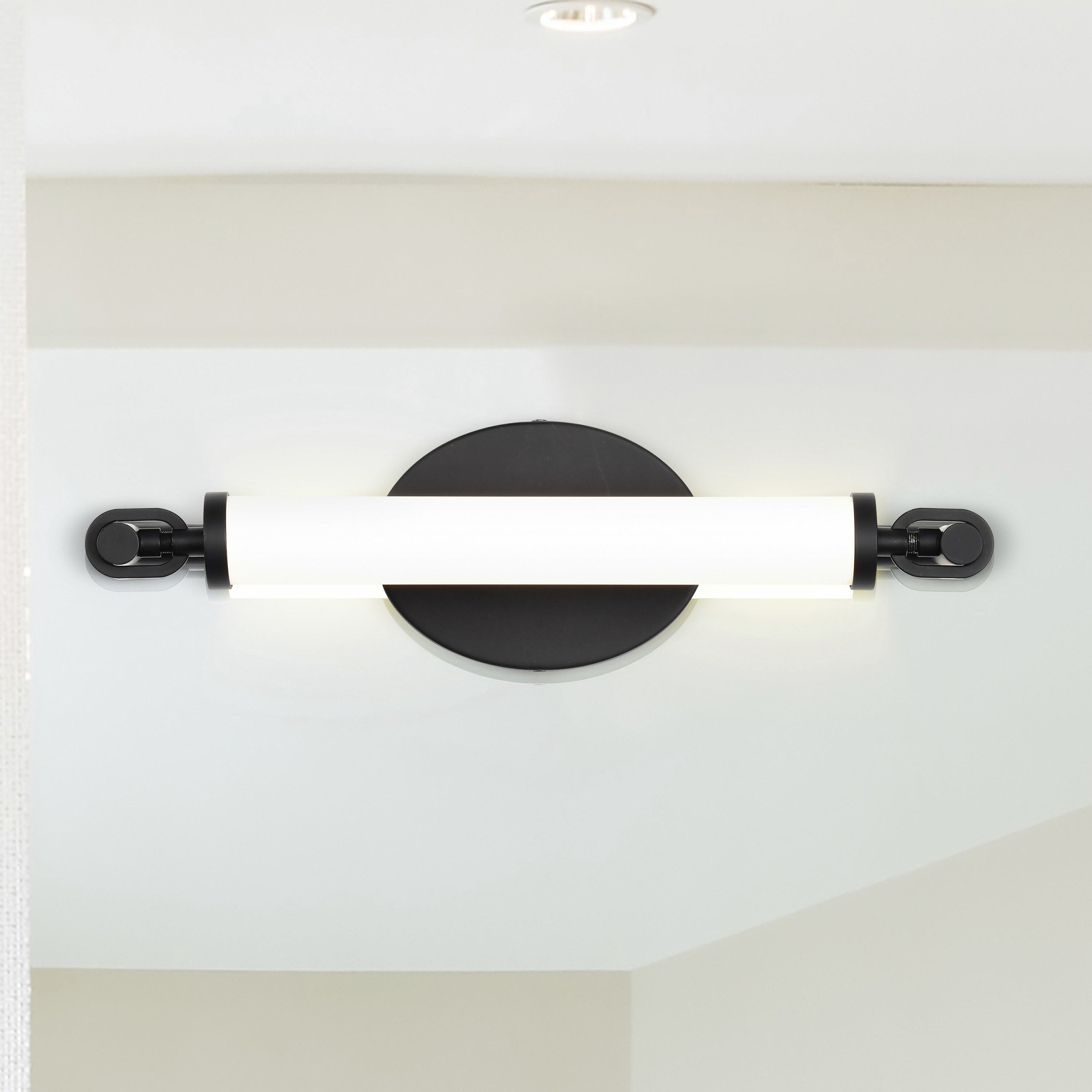 Edgeworth LED 15.75 inch Matte Black Vanity Light Wall Light