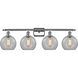 Ballston Athens LED 36 inch Polished Chrome Bath Vanity Light Wall Light in Clear Glass, Ballston