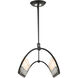 Archer 10 Light 48 inch Textured Black with Brushed Nickel Accents Linear Chandelier Ceiling Light