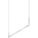 Thin-Line LED 48 inch Bright Satin Aluminum Pendant Ceiling Light