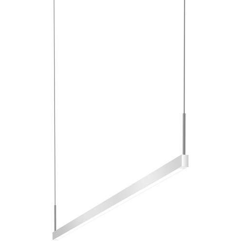 Thin-Line LED 48 inch Bright Satin Aluminum Pendant Ceiling Light
