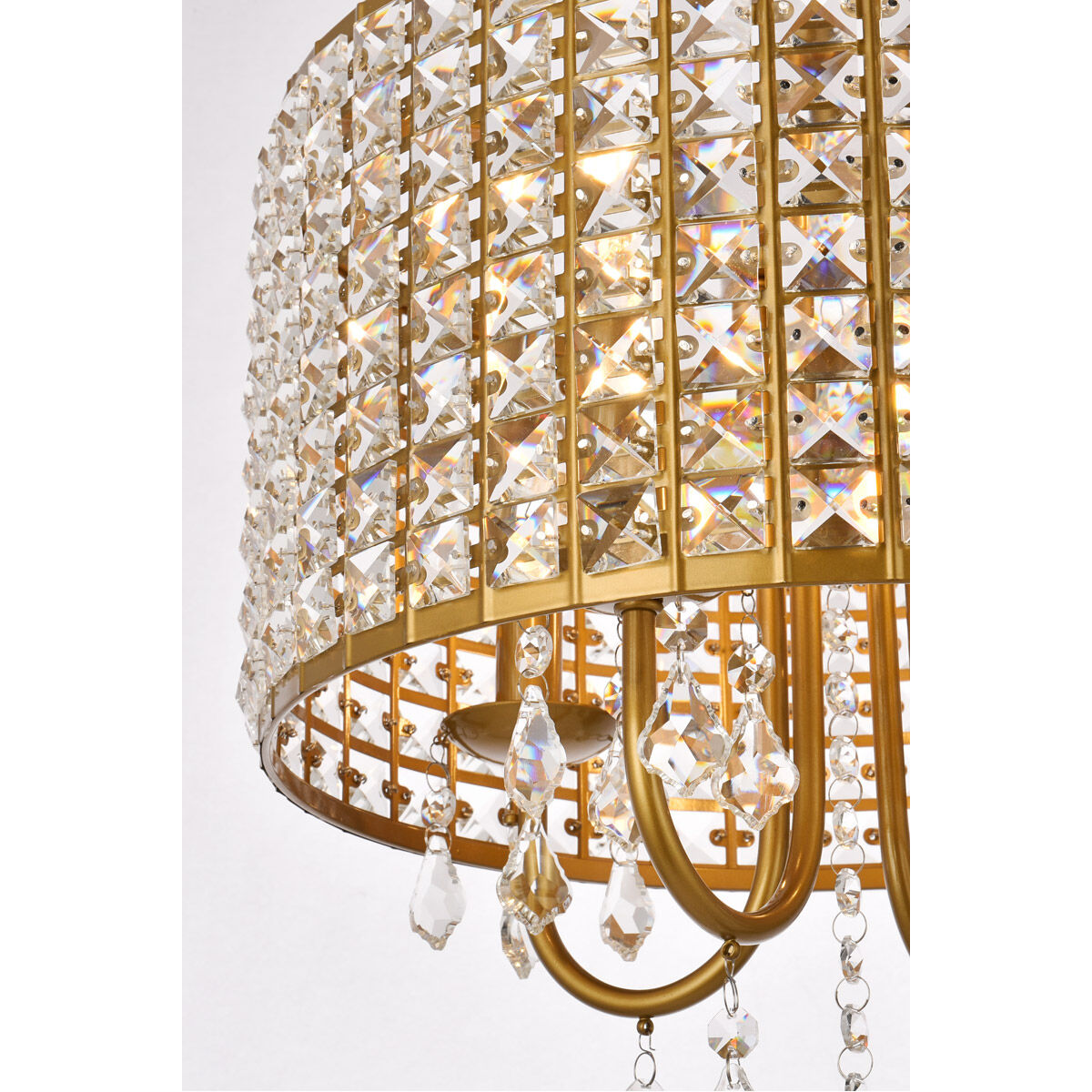 Elise 4 Light 14 inch Brass Pendant Ceiling Light