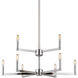 Fullton 9 Light 30 inch Brushed Nickel Chandelier Ceiling Light