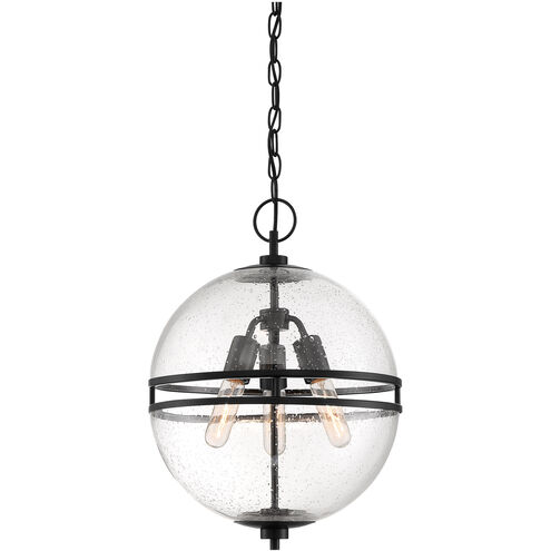 Hollywood Hills 3 Light 14 inch Matte Black Pendant Ceiling Light