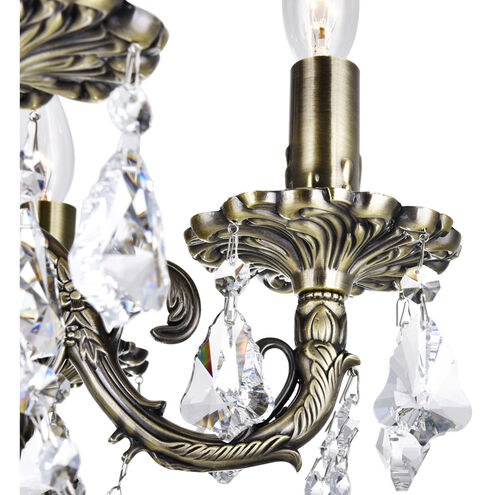 Brass 6 Light 24 inch Antique Brass Up Chandelier Ceiling Light