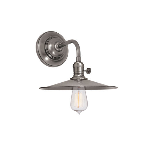 Heirloom 1 Light 10 inch Historic Nickel Wall Sconce Wall Light in MS1