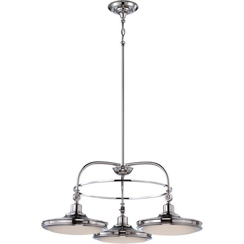 Houston LED 30 inch Polished Nickel Chandelier Ceiling Light