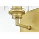 Ronnie 1 Light 5 inch Brass Bath Sconce Wall Light