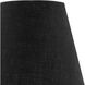 Piccolo 9 inch Black Marquina Mini Table Lamp Portable Light