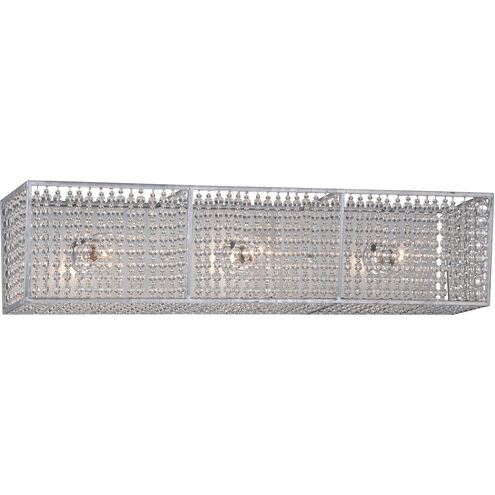 Saybrook 3 Light 24.5 inch Catalina Silver Bath Light Wall Light