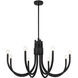 Sorrento 8 Light 34 inch Matte Black Chandelier Ceiling Light, Essentials