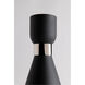 Willa 73 inch 60 watt Polished Nickel Floor Lamp Portable Light in Black Metal