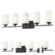 Bordeaux 5 Light 30.75 inch Bronze Vanity Wall Light
