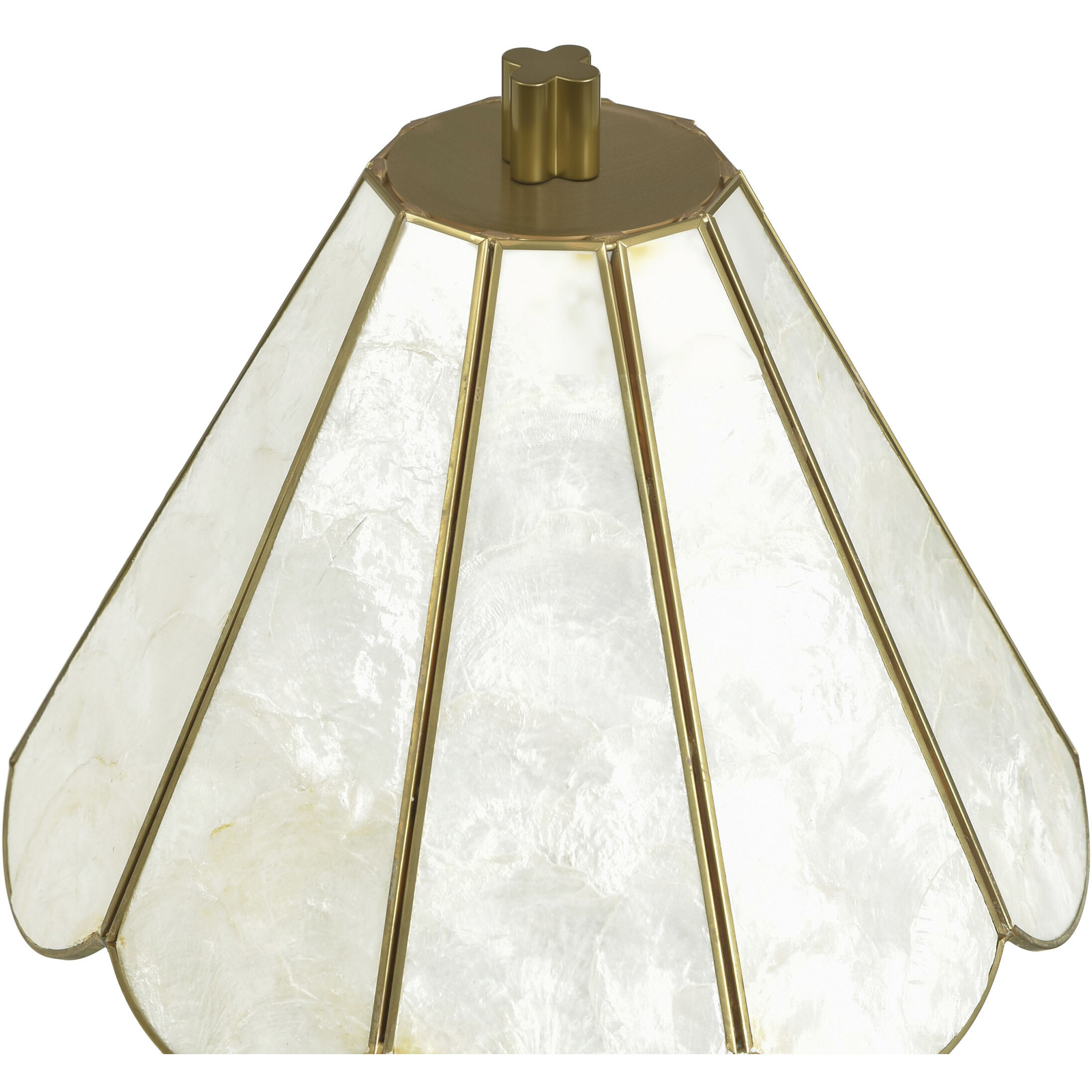 Verity 26 inch 40 watt White Marble and Polished Brass Table Lamp Portable Light