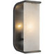 Abbott 1 Light 4.25 inch Urban Bronze Bath Vanity Light Wall Light in Urban Bronze and Alabaster