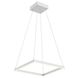 Piazza 17.75 inch White Pendant Ceiling Light