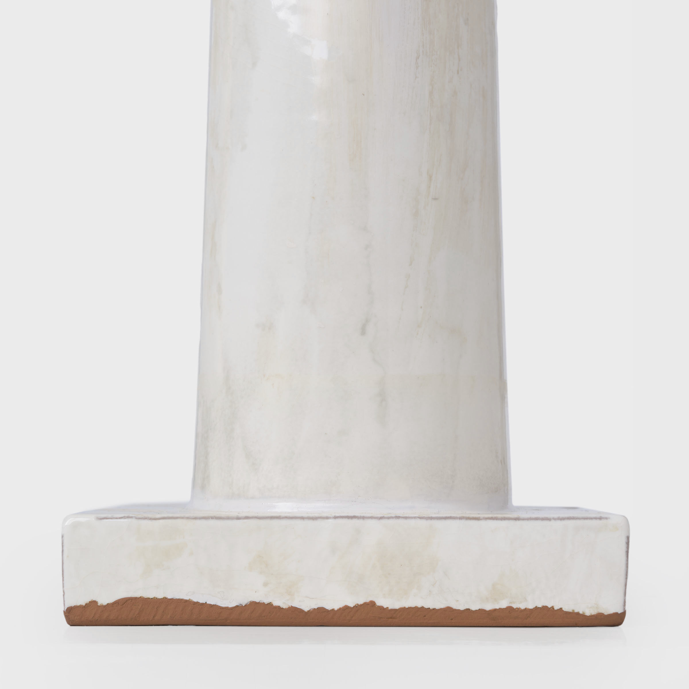 Chapman & Myers Colonne 27.75 inch 15.00 watt Glossy White Crackle Balustrade Table Lamp Portable Light, Large