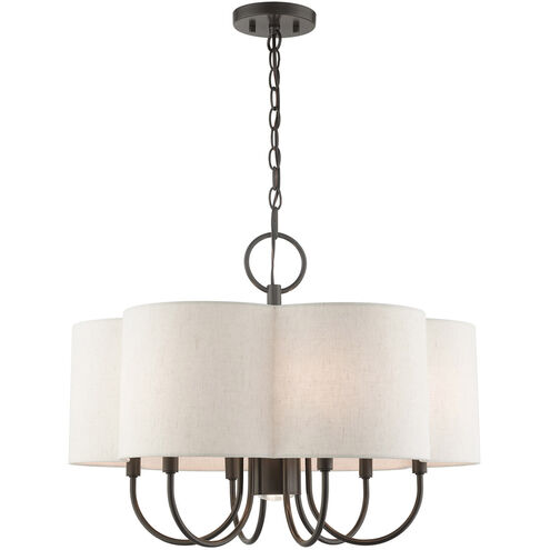 Solstice 7 Light 24 inch English Bronze Chandelier Ceiling Light