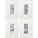 Clearview Blue and White and Gray Framed Art