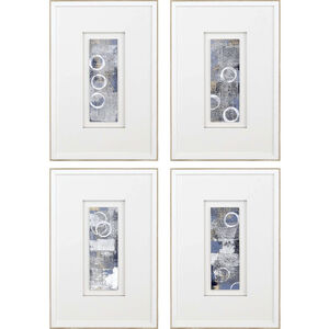 Clearview Blue and White and Gray Framed Art