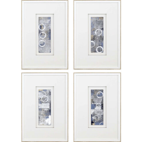 Clearview Blue and White and Gray Framed Art