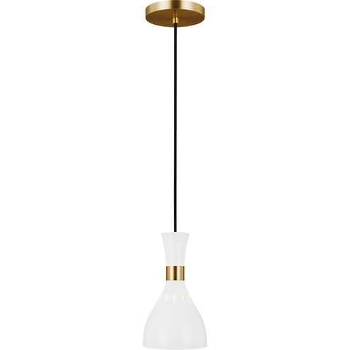ED Ellen DeGeneres Joan 1 Light 6.25 inch Matte White Mini-Pendant Ceiling Light