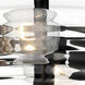 Ingo 2 Light 12 inch Matte Black Semi-Flush Ceiling Light