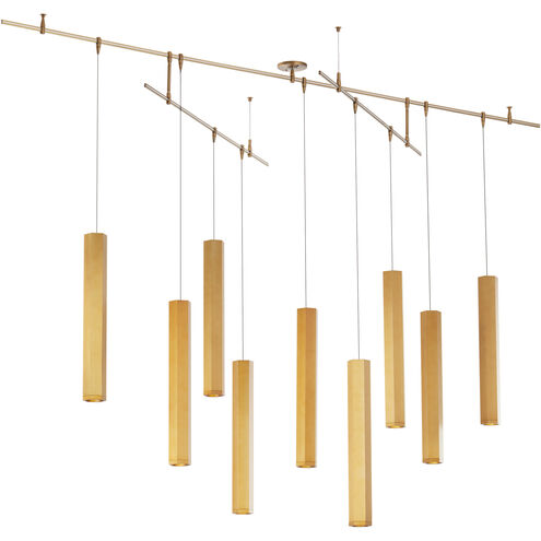 Sean Lavin Blok LED Aged Brass Chandelier Ceiling Light