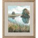Waterside Collection Raked Silver Framed Art