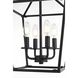 Gage 4 Light 12 inch Black Pendant Ceiling Light