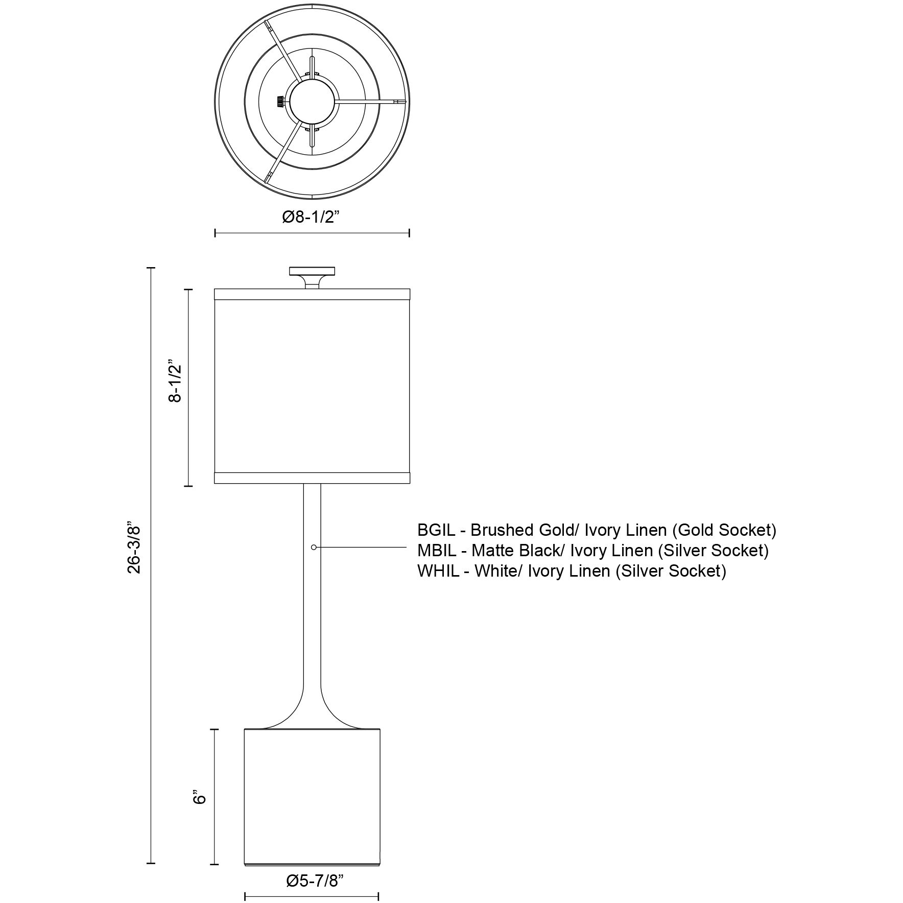 Alora Mood Issa 26.38 inch 60 watt White Table Lamp Portable Light