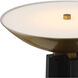 Calyx 71 inch 28.00 watt Black/Antique Brass Torchiere Floor Lamp Portable Light