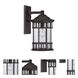 Vista II 1 Light 11.25 inch Black Coral Exterior Wall Mount