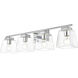 Merrick 4 Light 32 inch Chrome Bath Sconce Wall Light