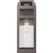 Ridgeway 1 Light 12.5 inch Bronze Outdoor Sconce in Striped Clear Glass