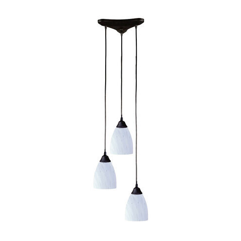 Maundays Bay 3 Light 10 inch Dark Rust Mini Pendant Ceiling Light