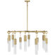 Chelsea 12 Light 40 inch Warm Brass Chandelier Ceiling Light