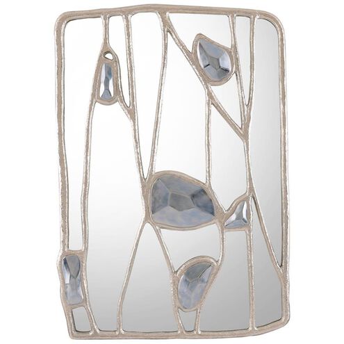 Embellished Branches 62.5 X 40 inch Silver Mirror