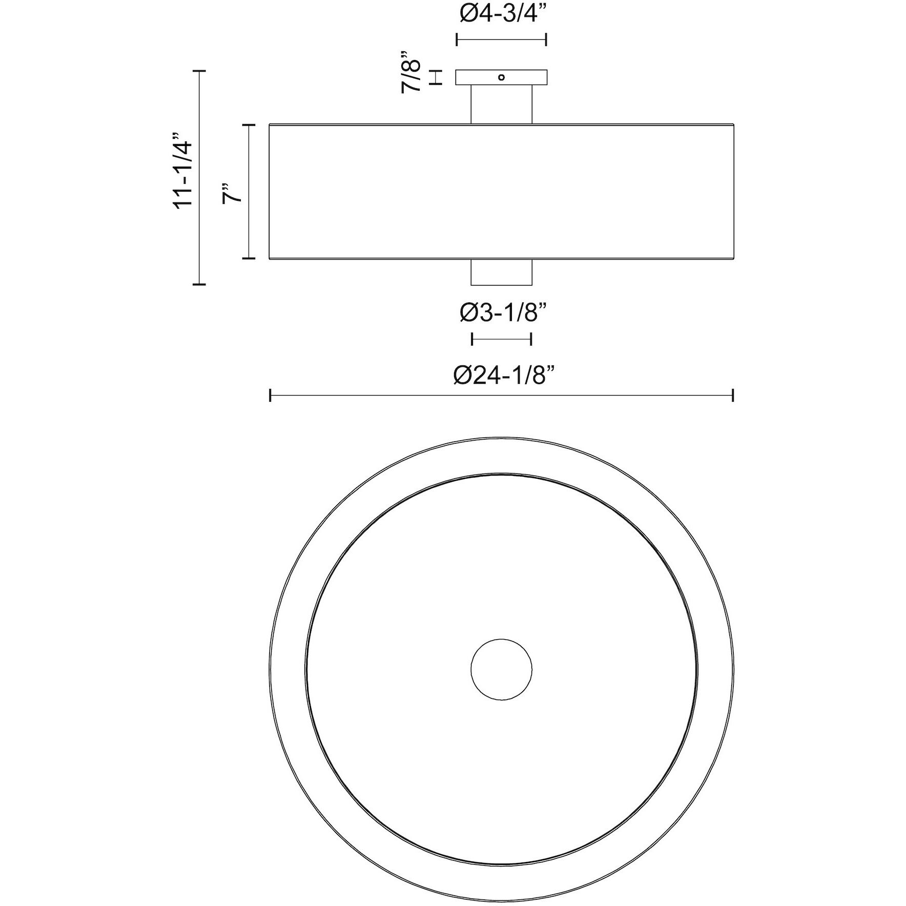 Alora Mood Theo 3 Light 24.13 inch Matte Black Flush Mount Ceiling Light