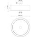 Alora Mood Theo 3 Light 24.13 inch Matte Black and White Linen Flush Mount Ceiling Light