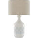 Samba 29.25 inch 150 watt White/Sky Blue Table Lamp Portable Light
