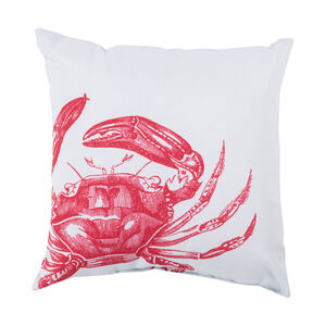 Mobjack Bay 26 X 26 inch Blue and Red Outdoor Throw Pillow