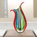 Evelyn 17 X 8 inch Hand Blown Art Glass Vase