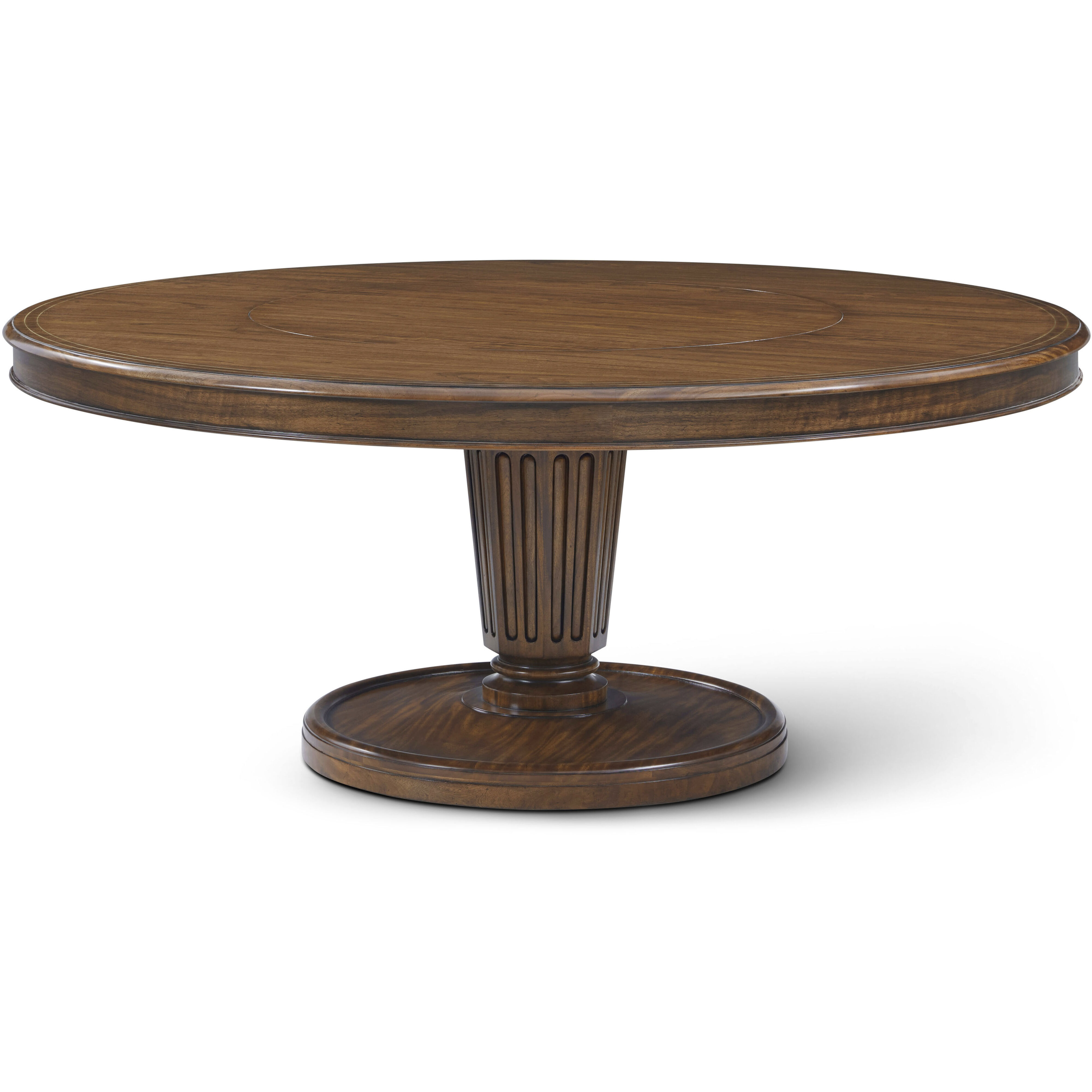 Haddon 72 X 72 inch Round Dining Table with Lazy Suzan, Wooden, Althorp Living History